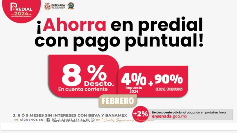 Predial en l&iacute;nea: la forma m&aacute;s f&aacute;cil de pagar en Ensenada