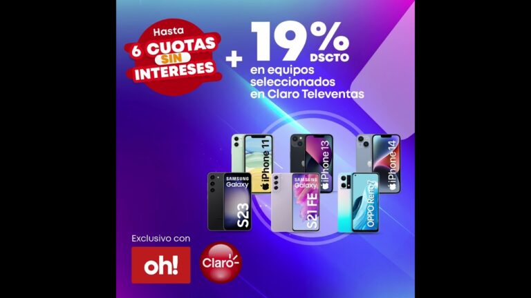 Oferta: Celulares a 18 meses sin intereses