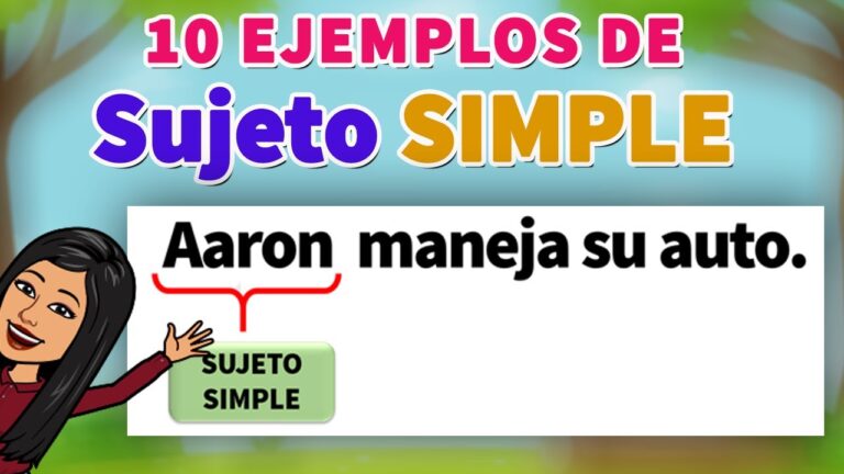 10 Ejemplos de Sujetos Simples