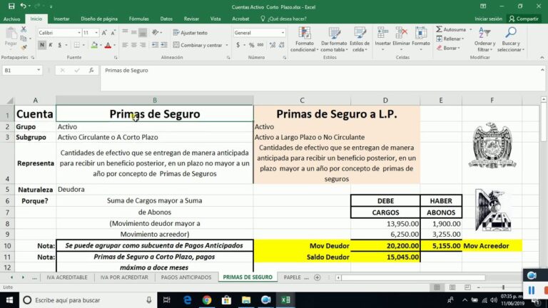 Primas de seguros: activo vs pasivo