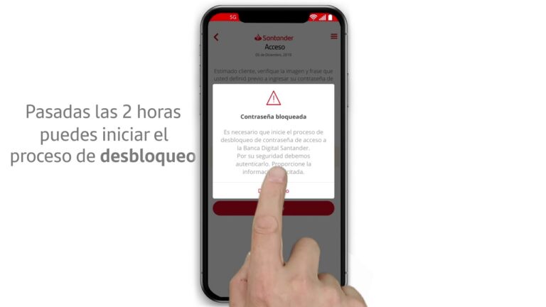 Gu&iacute;a para el Desbloqueo de Contrase&ntilde;a en Banca Digital Santander
