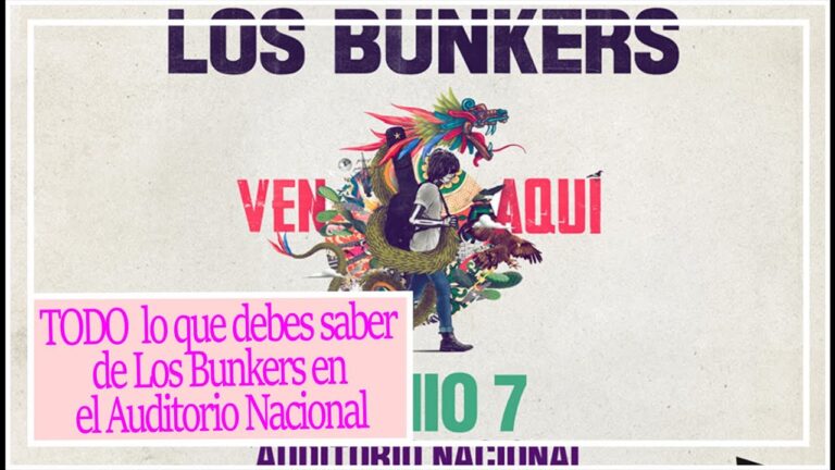 Boletos Los Bunkers en Auditorio Nacional: ¡No te los pierdas!