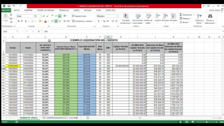 Gu&iacute;a para realizar una liquidaci&oacute;n de cr&eacute;dito en proceso ejecutivo