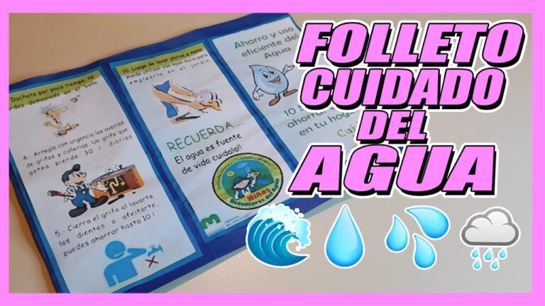 Guía para el cuidado del agua: Folleto informativo