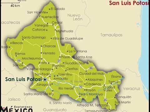 Mapa detallado de San Luis Potosí con nombres