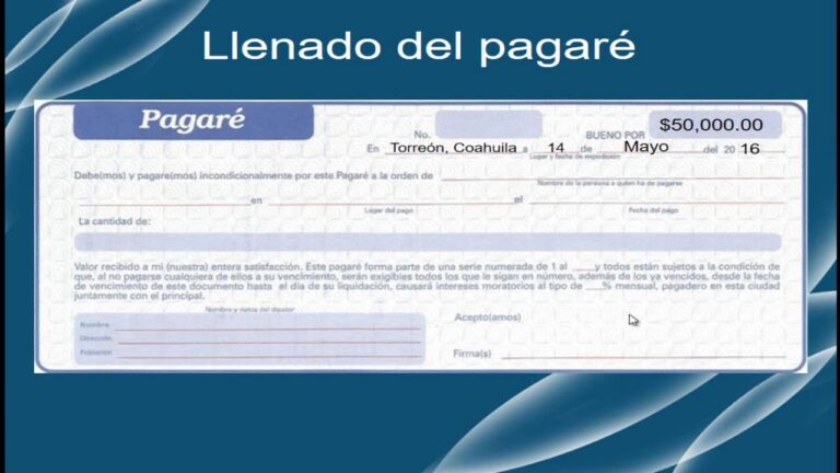 Gu&iacute;a Completa sobre Pagares Llenos