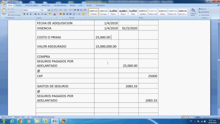 Ejemplo de Amortizaci&oacute;n de Seguros: Gu&iacute;a Pr&aacute;ctica