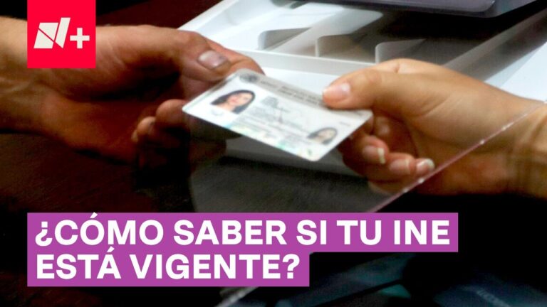 &iquest;C&oacute;mo verificar si mi INE est&aacute; activa?