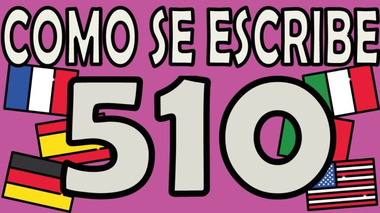 C&oacute;mo se escribe 510 en ingl&eacute;s