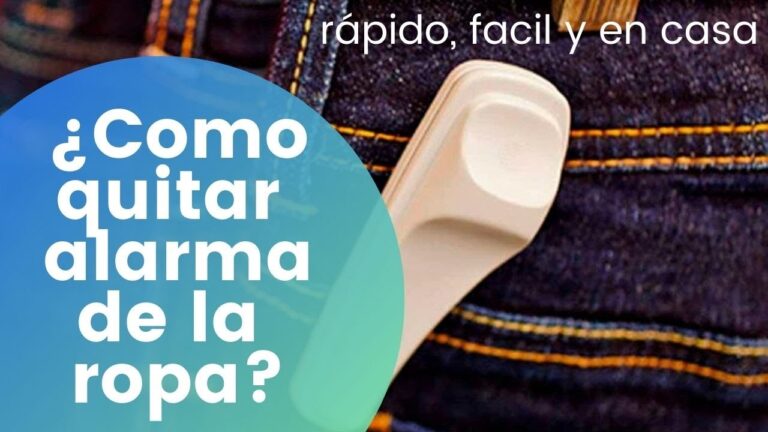 C&oacute;mo eliminar el chip de la ropa de manera efectiva