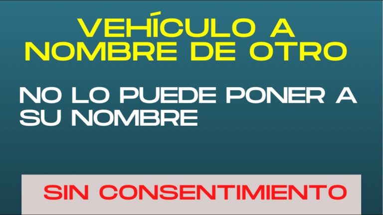C&oacute;mo transferir la propiedad de un carro a tu nombre