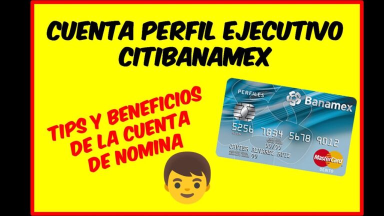 Beneficios de la Tarjeta Perfil Ejecutivo Banamex