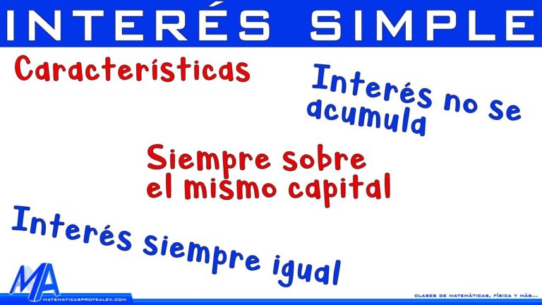 Caracter&iacute;sticas del Inter&eacute;s Simple: Conceptos Clave y Aplicaciones