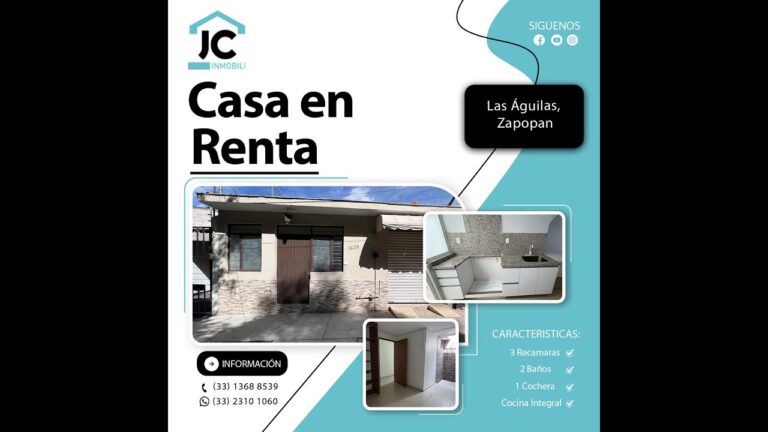 Casa en Renta en Las Águilas, Zapopan