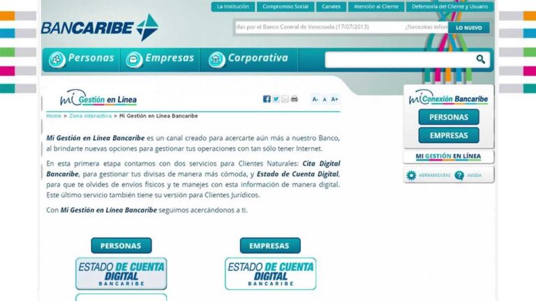 Ventajas del Estado de Cuenta Digital Bancaribe