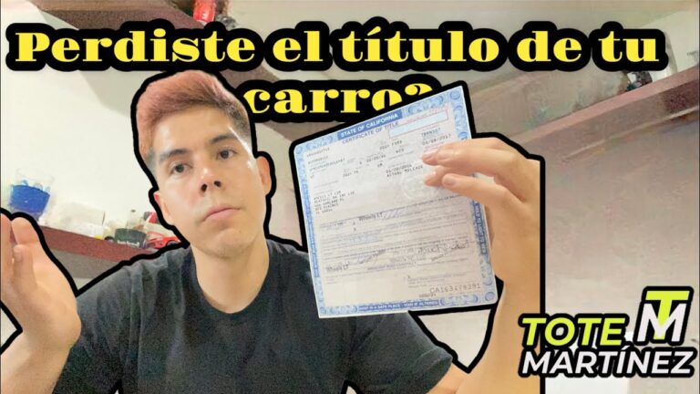 ¿Qué hacer si perdí el título de mi carro?