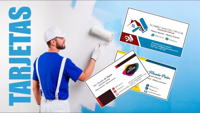 Ideas Creativas para Tarjetas de Negocio de Pintura
