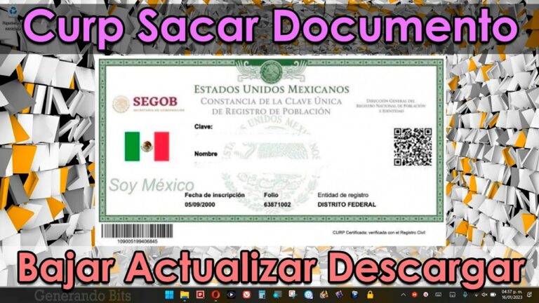 Gu&iacute;a Pr&aacute;ctica para Actualizar el CURP