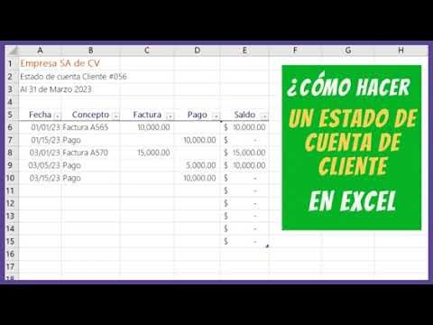 Ejemplo de Estado de Cuenta para Clientes